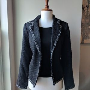 *NWT*black & white tweed jacket